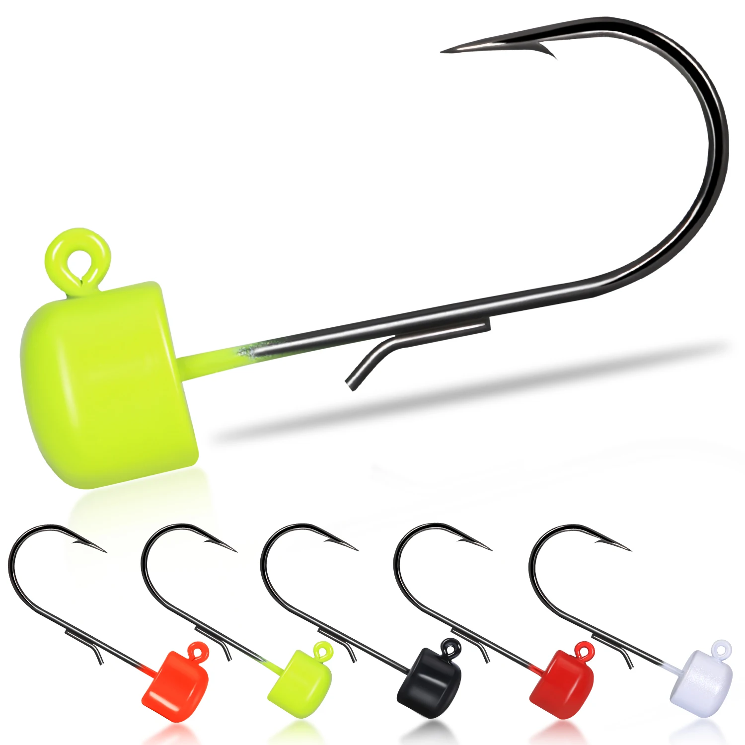 Sougayilang Jig Head 3.5-5.6g – Anzuelos para pesca de vinilos en agua dulce - imagen 2