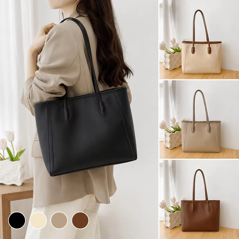 Bolso Bandolera Mujer en Cuero Sintético PU con Cremallera Segura - imagen 4