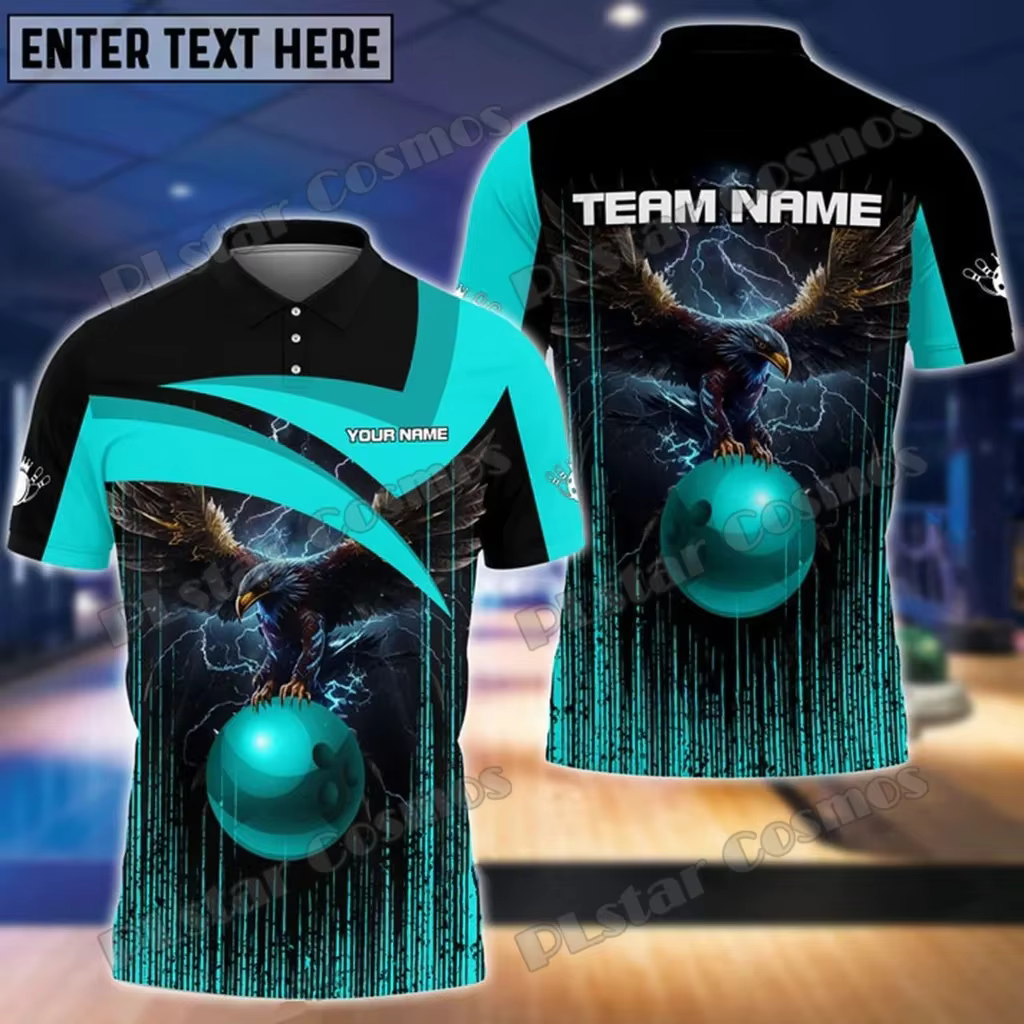 Polo Premium PLP56 Bowling & Pins – Estampado 3D Eagle personalizable - imagen 3