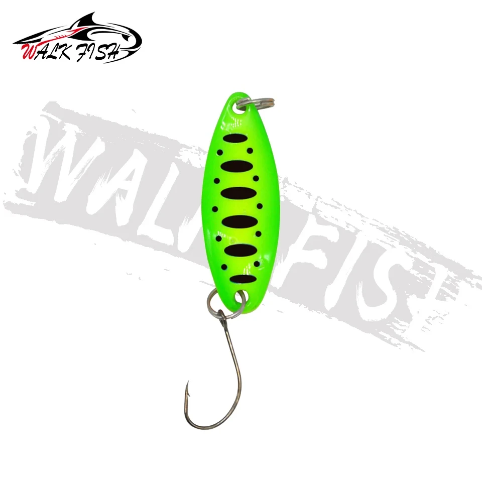 Señuelos WALK FISH con lentejuelas y ruido – Spinner para trucha - imagen 3
