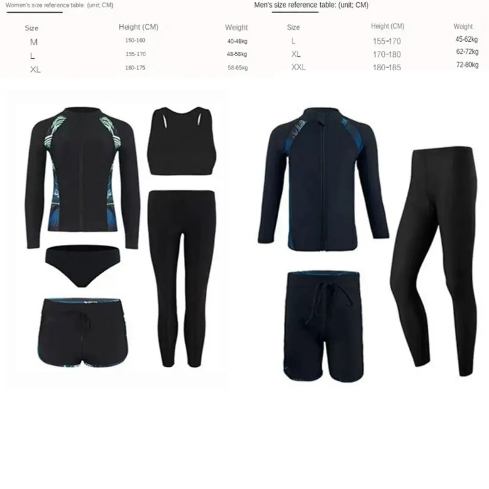 Traje de neopreno negro de manga larga con cremallera