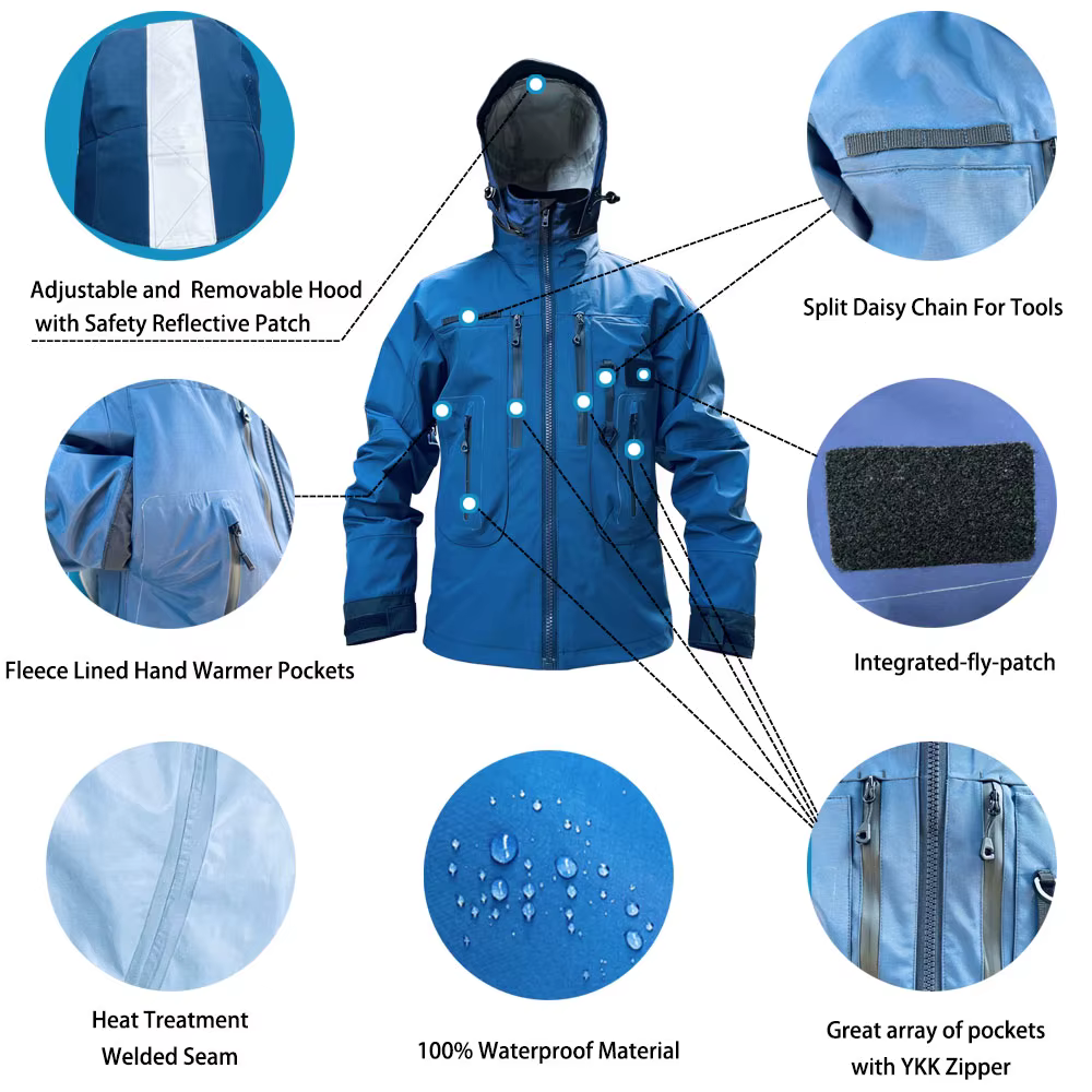 Traje de agua pesca impermeable con capucha - imagen 5