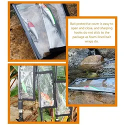 Funda protectora PVC para señuelos con cinta de sujeción