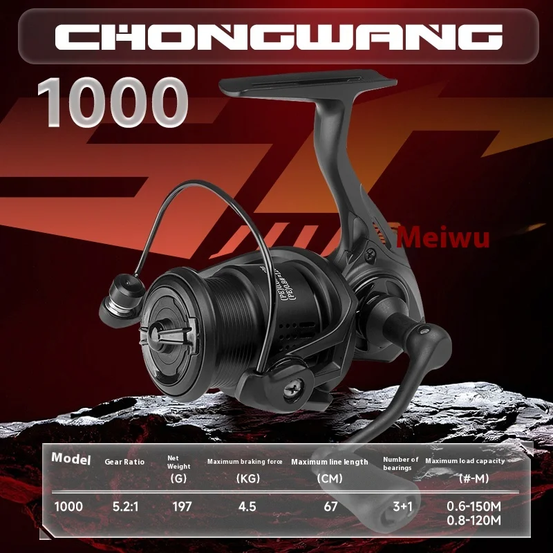 Carrete spinning Worm King Luya Dance con rueda giratoria universal - imagen 5