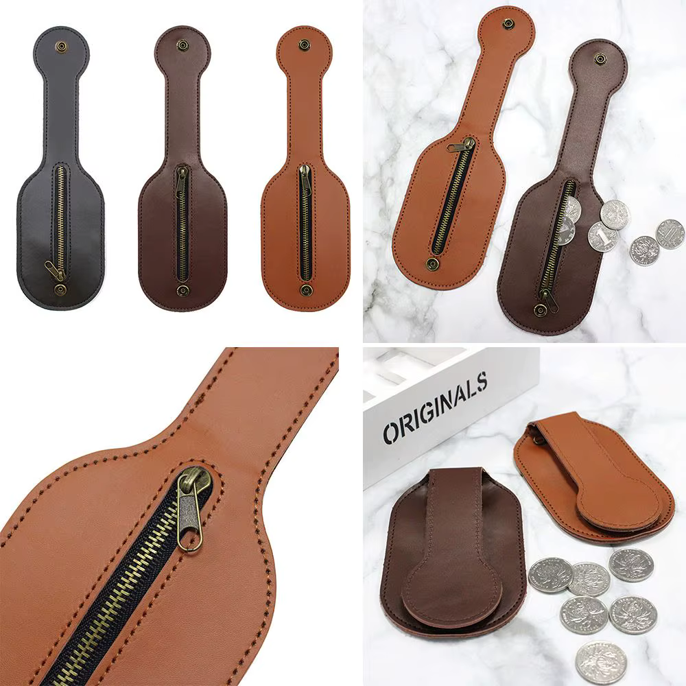 Riñonera Antirrobo en Cuero Retro – Bolsa EDC Compacta para Mujer y Hombre - imagen 4