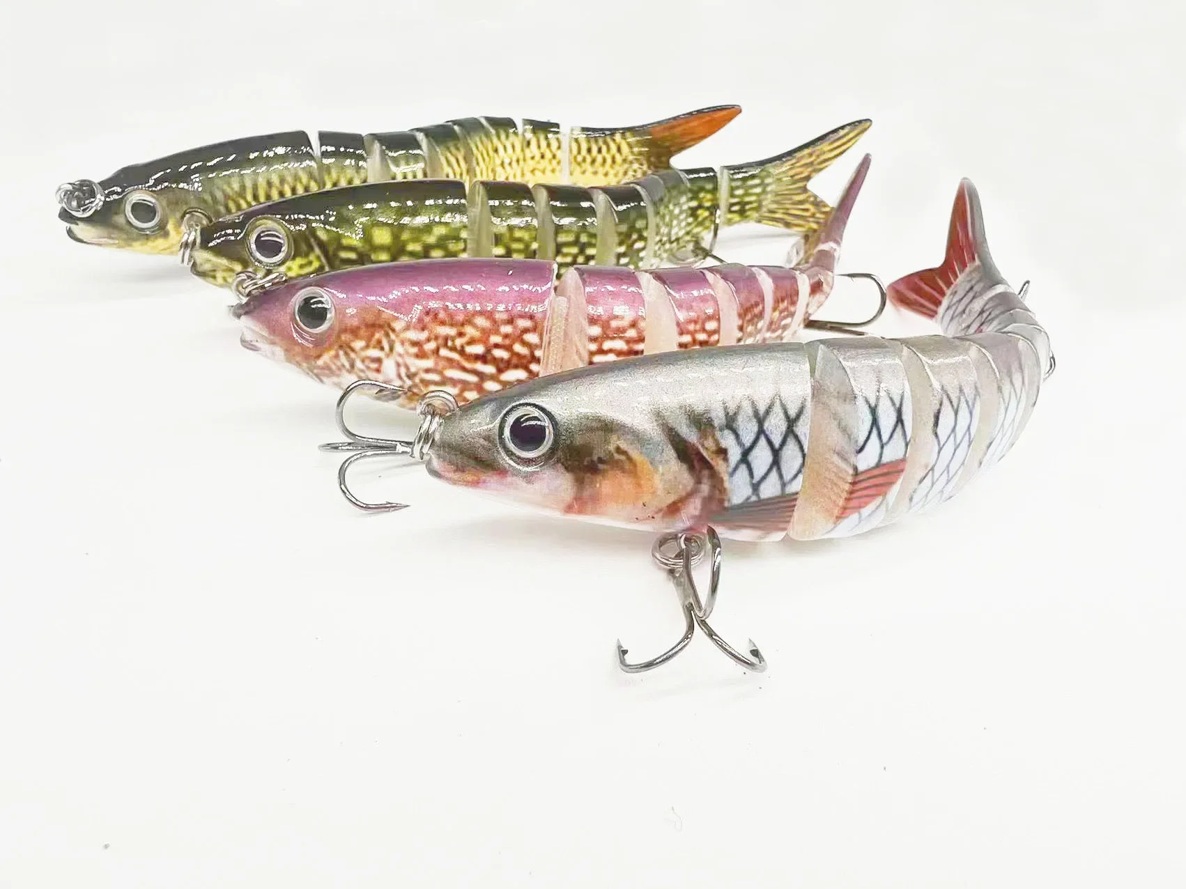 Señuelo Wobbler articulado hundimiento para lucio, trucha y lubina - imagen 5