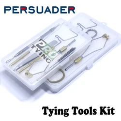 Persuader kit atado de moscas portátil con caja y herramientas