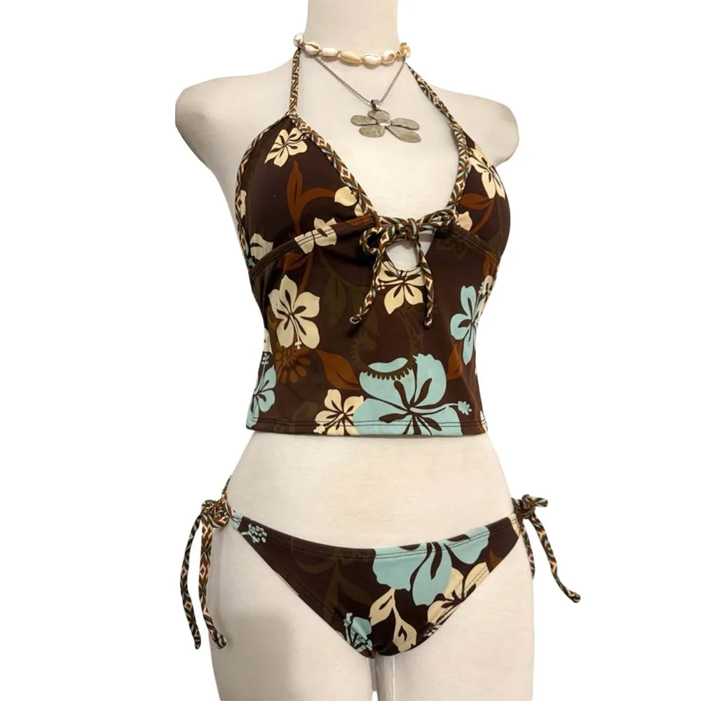 Conjunto bikini Y2K punk vintage de playa Harajuku para verano - imagen 3