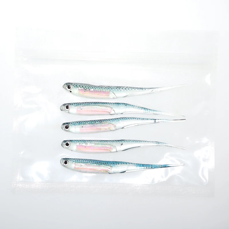 Señuelos giratorios blandos arcoíris con lentejuelas para pesca - imagen 4