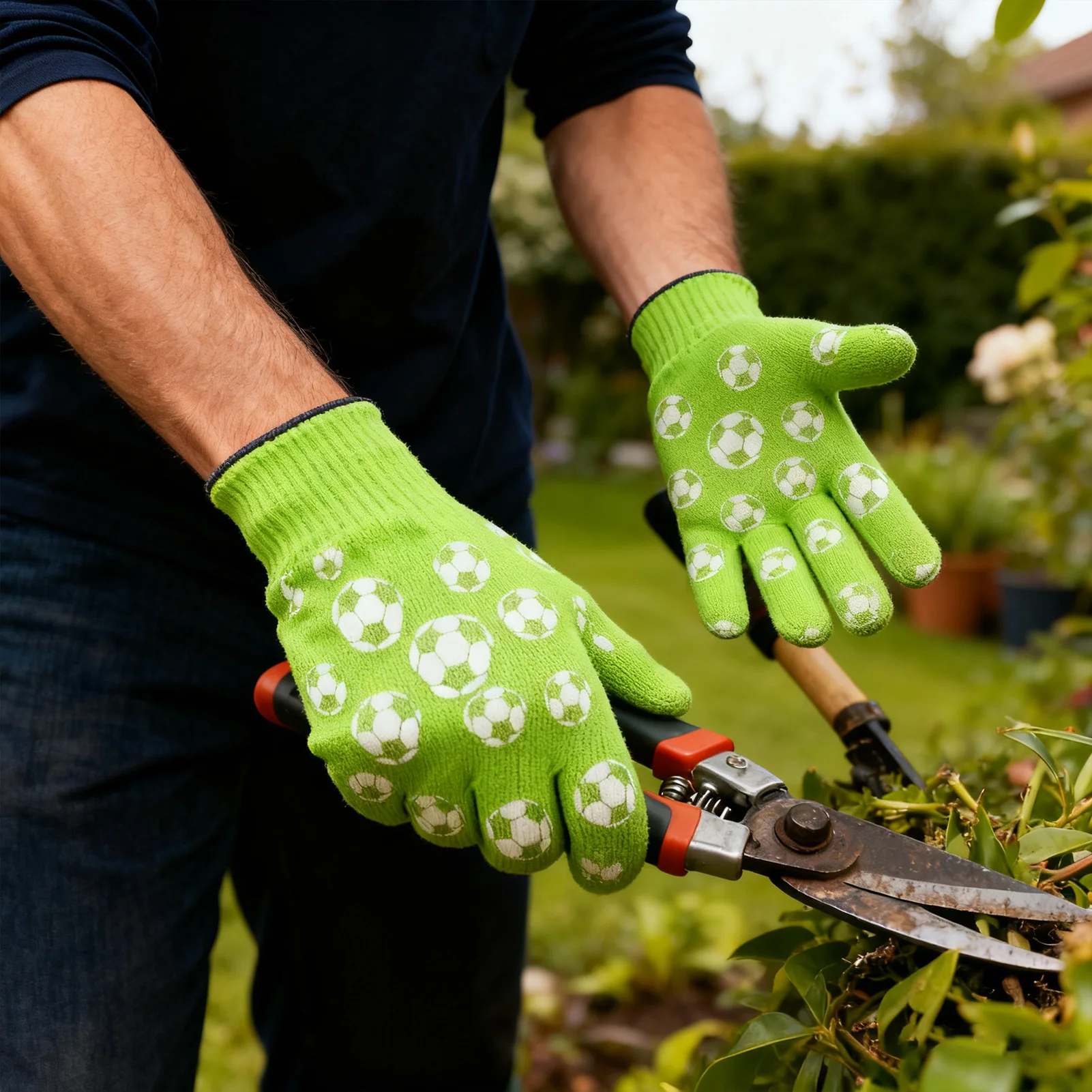 Guantes en uso para actividades al aire libre