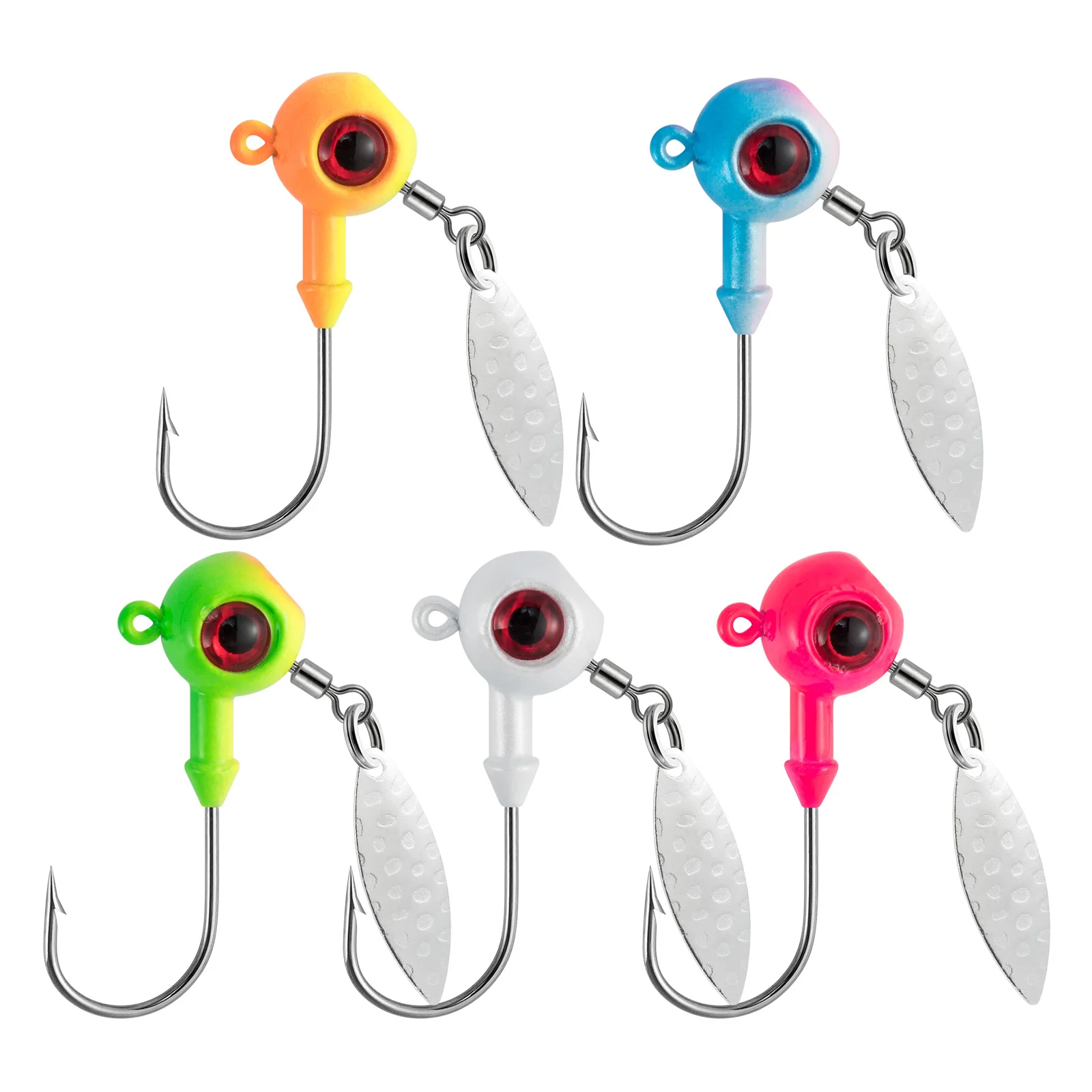 Jigs underspin en varios colores y pesos