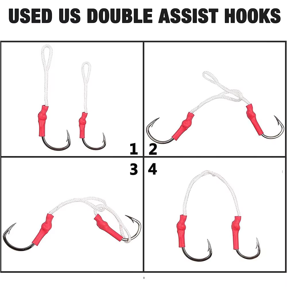 Anzuelos Assist Jigging Inoxidable – Línea PE para Atún Delfín - imagen 4