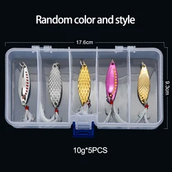 Spinnerbait para lubina, salmón y trucha con plumas, anzuelo triple