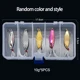 Spinnerbait para lubina, salmón y trucha con plumas, anzuelo triple