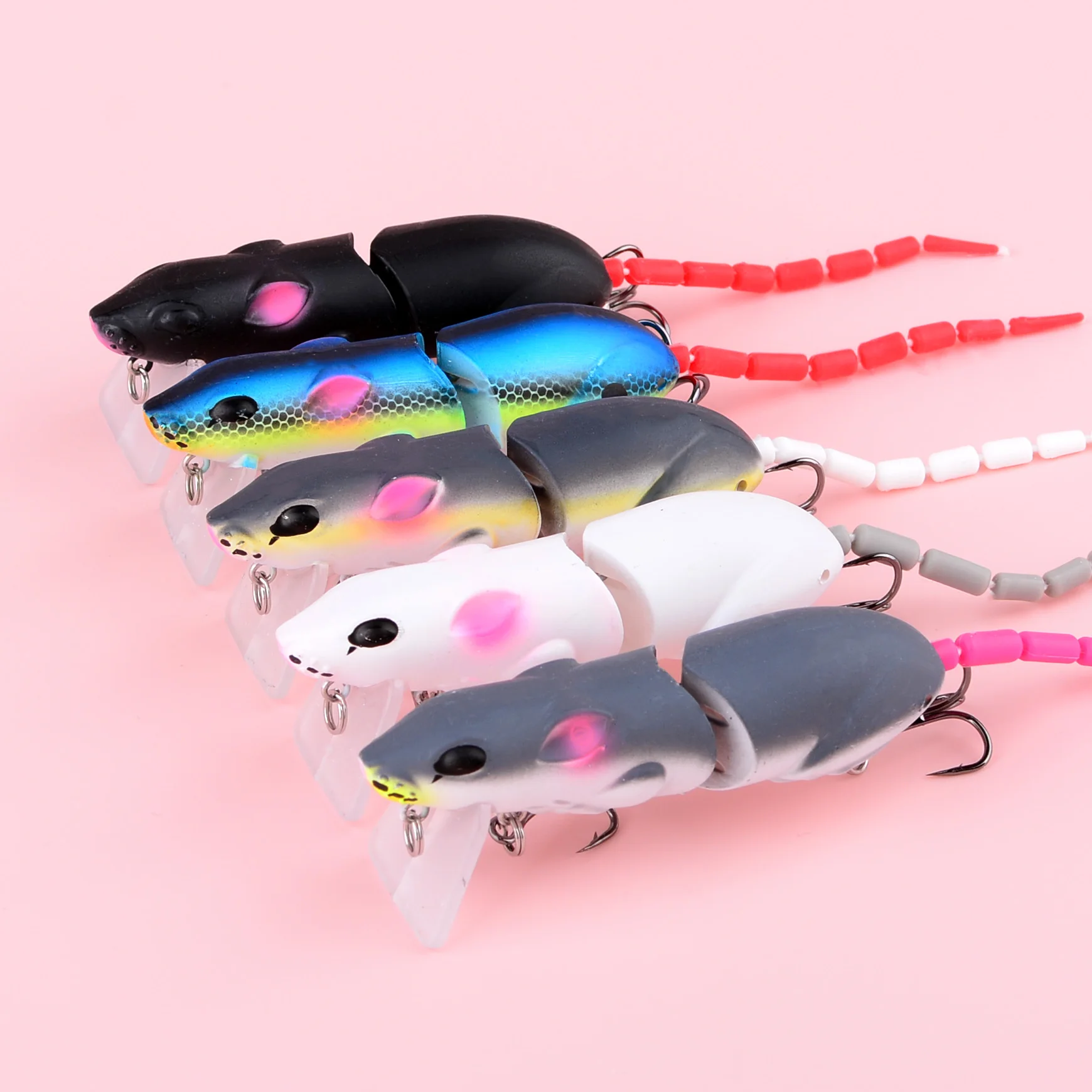 Señuelo flotante de ratón de plástico para lucio y lubina - imagen 2