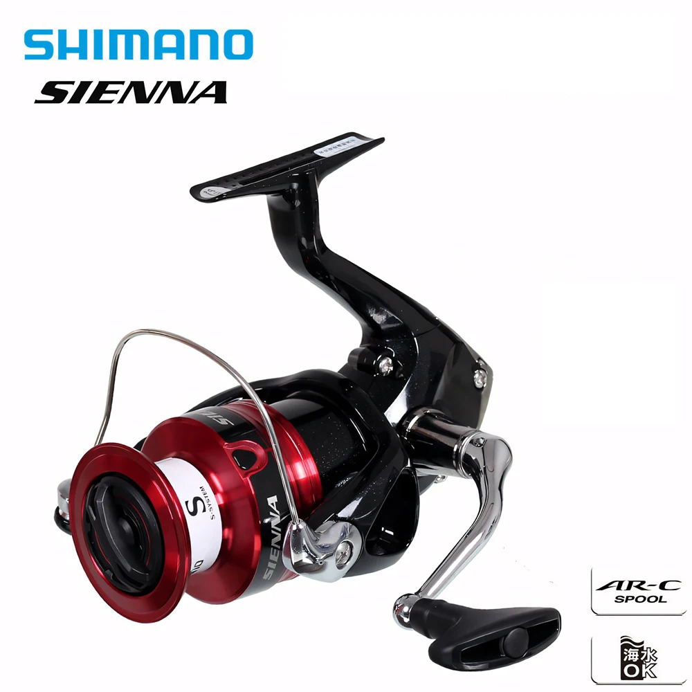 Carrete Shimano Sienna giratorio – arrastre potente agua salada