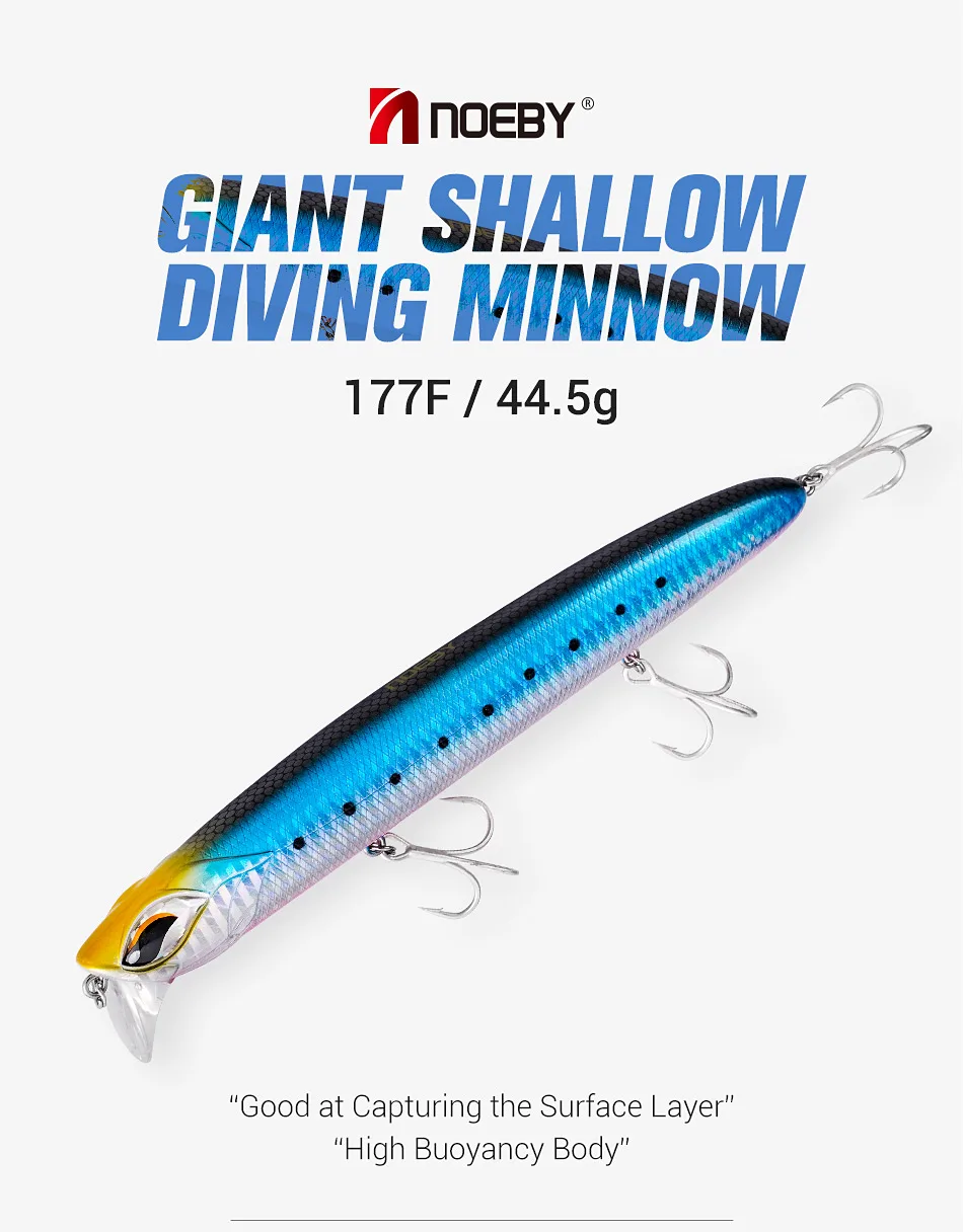 Señuelo Noeby Diving Minnow vista lateral