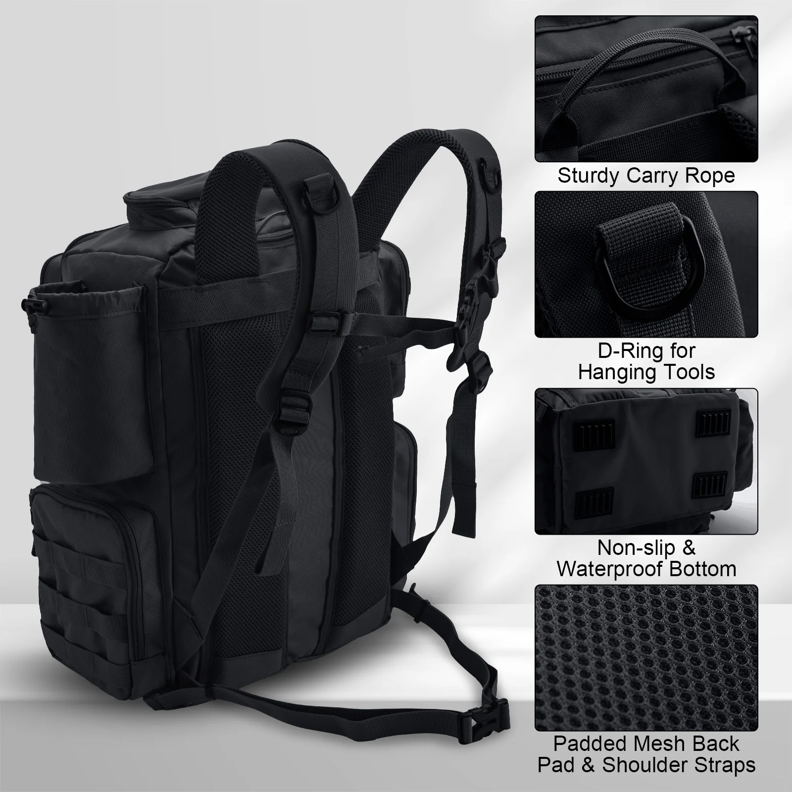 Mochila de pesca impermeable Goture con correas acolchadas - imagen 3