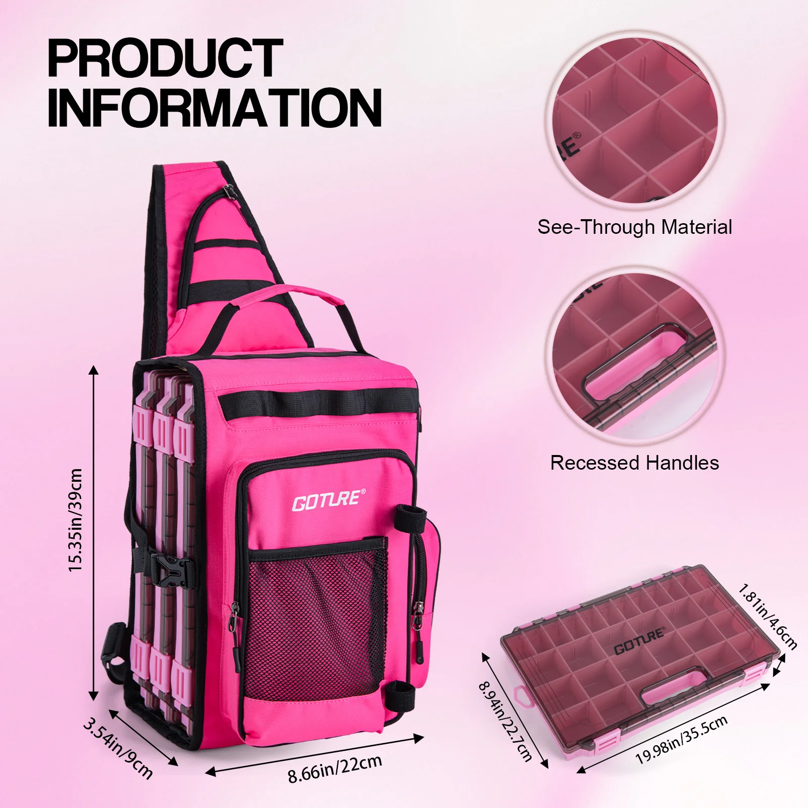 Carrete de spinning Goture con mango de EVA intercambiable