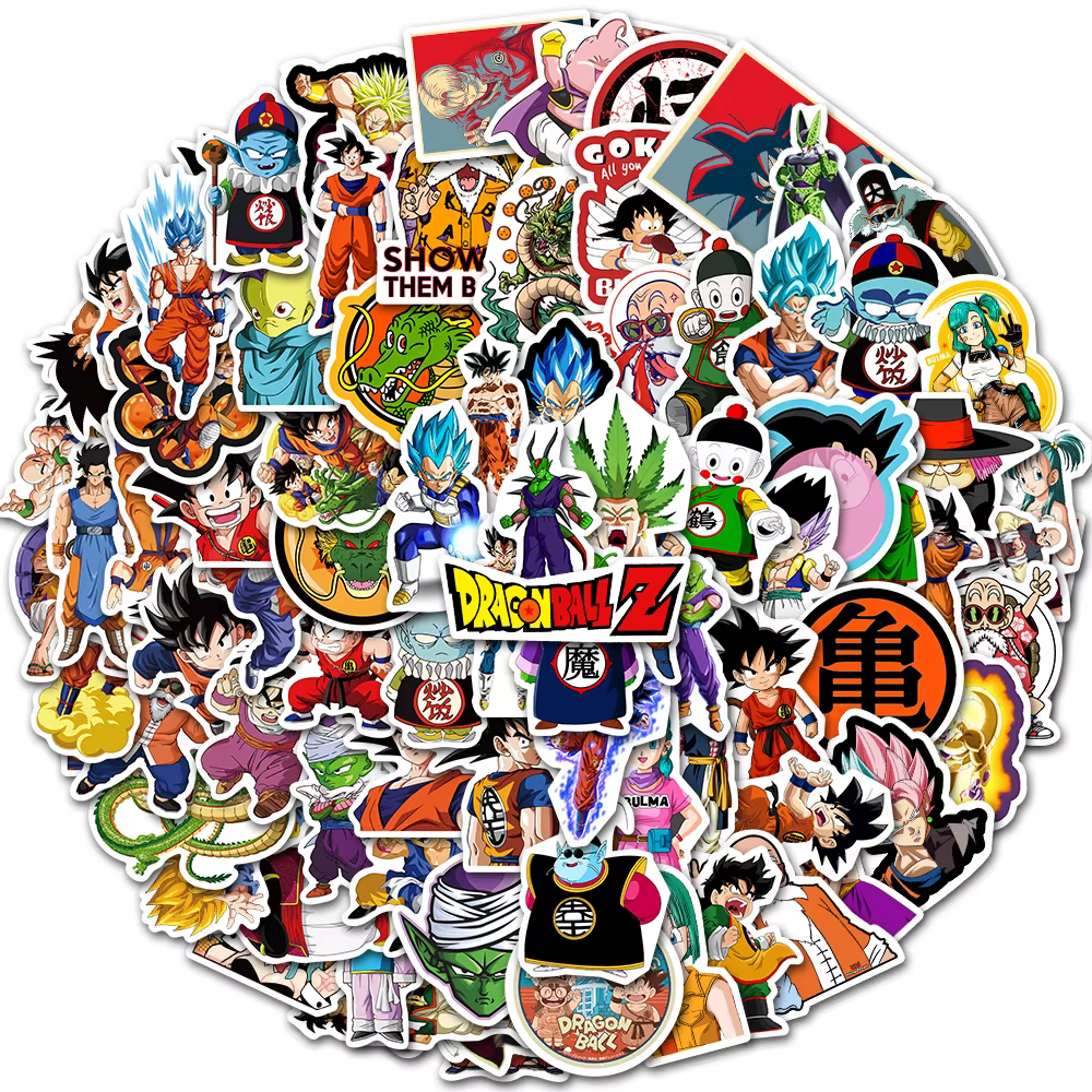 Pegatinas Dragon Ball Impermeables Alta Calidad