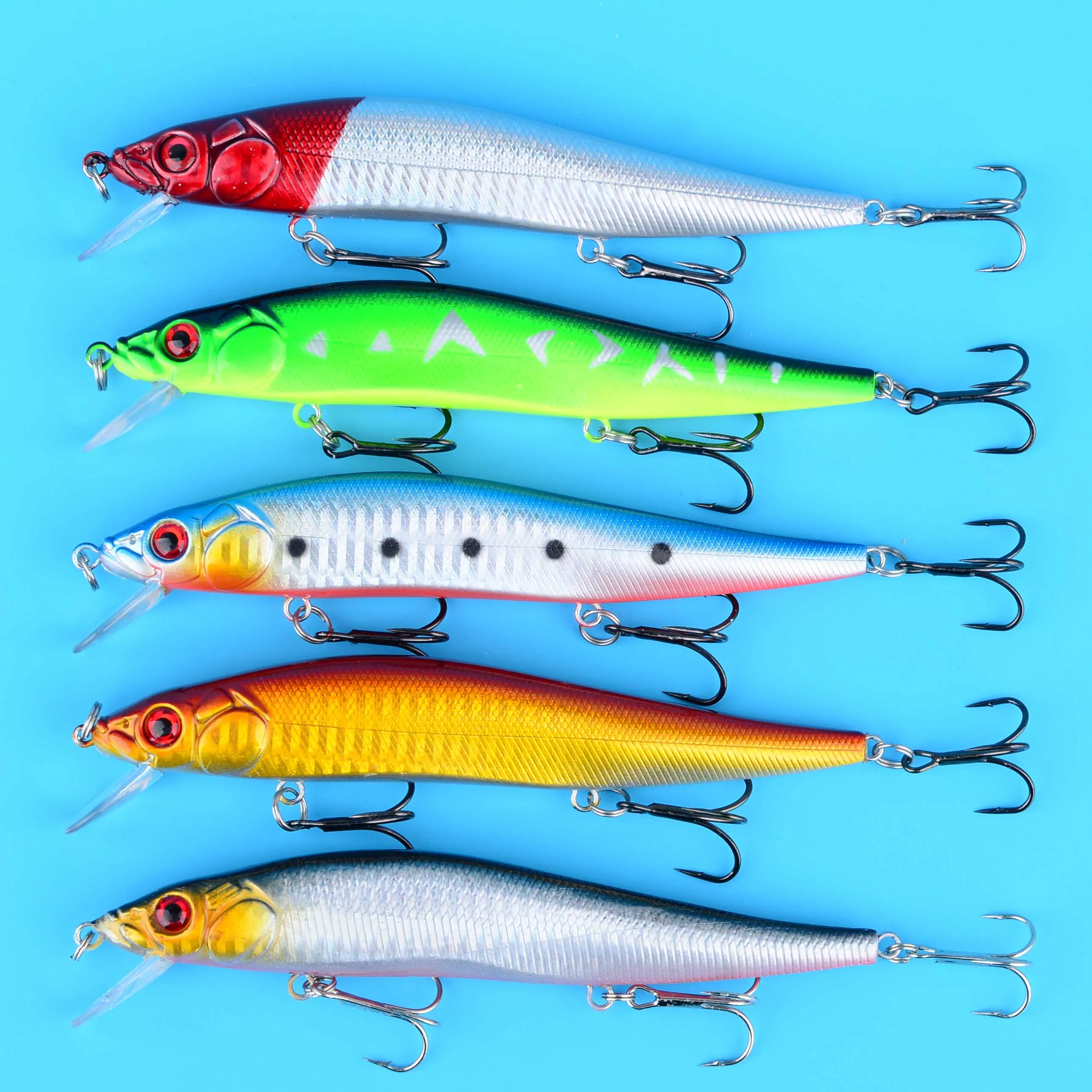 Jerkbait minnow duro flotante para lubina y pike con acción