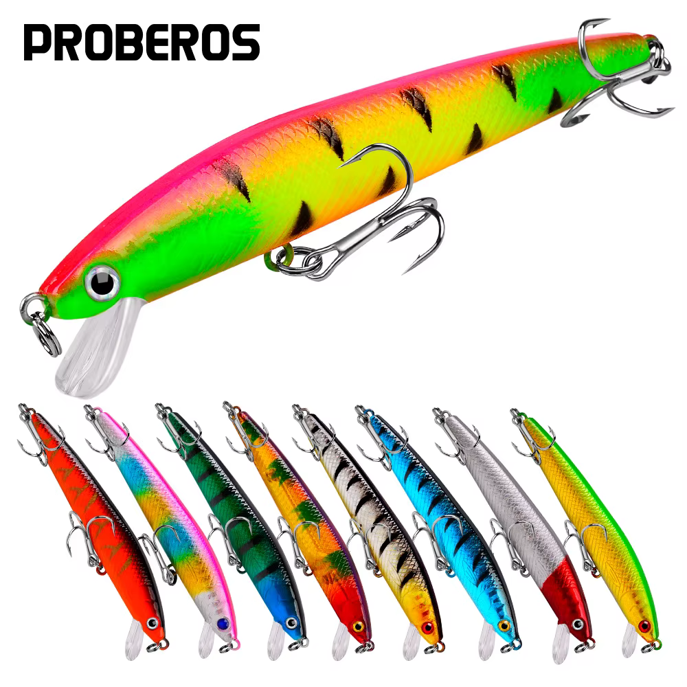 Señuelo Crystal Minnow flotante en agua
