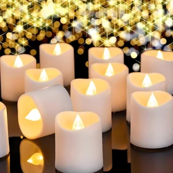 Velas votivas LED para propuesta de boda y decoración romántica