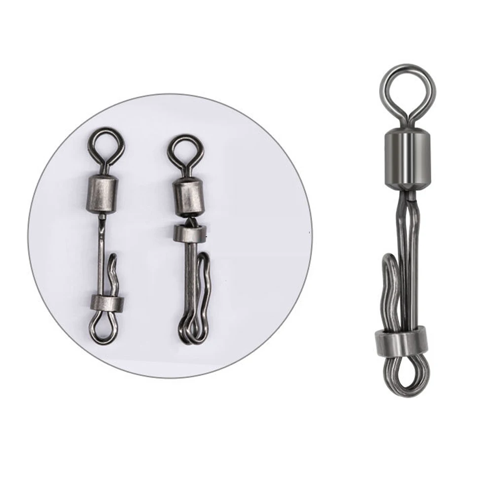 Giratorio de latón con conector rápido para pesca de carpa - imagen 2