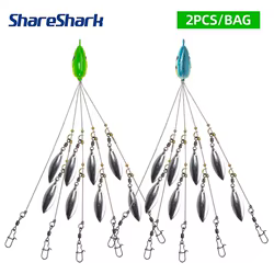 ShareShark Alabama Rig con enganches giratorios inox para mar