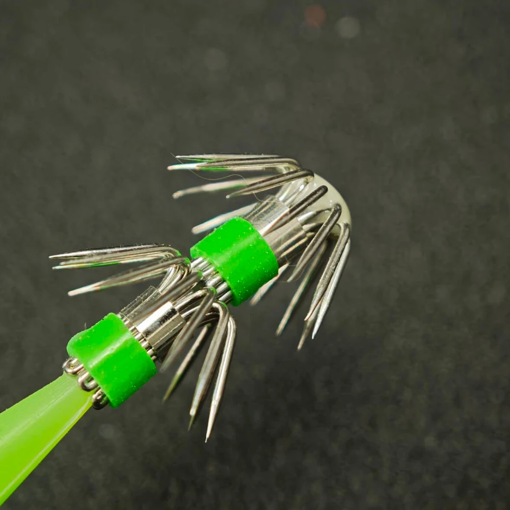 Ackibbik Anzuelos jig luminosos para calamar y pulpo - imagen 3