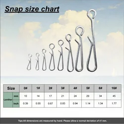 Clips pesca inox para señuelos y crankbaits, agua salada que se hunde