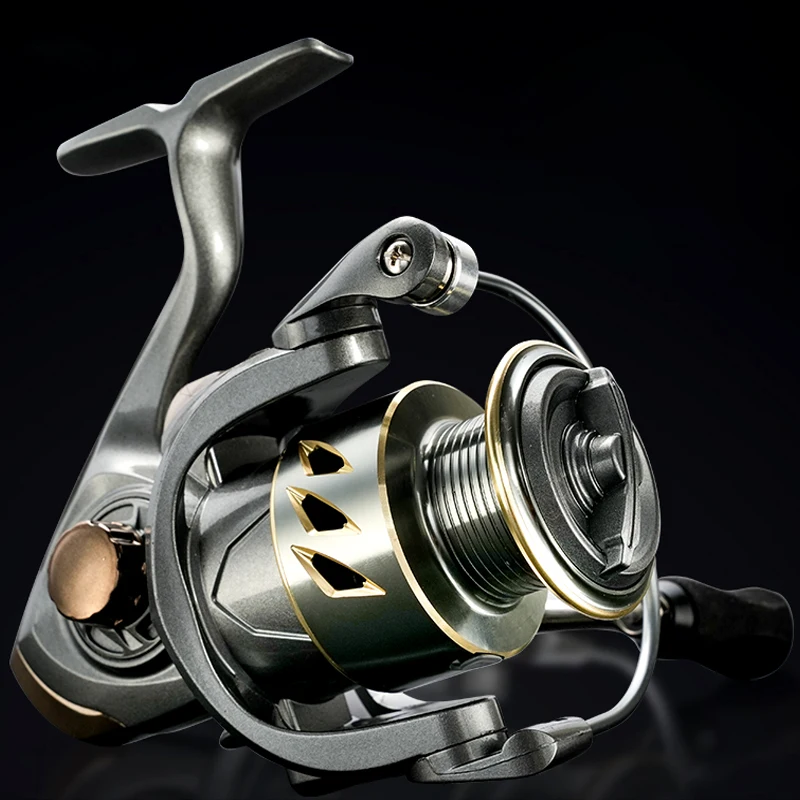 Carrete de pesca con alarma de picada y mango EVA