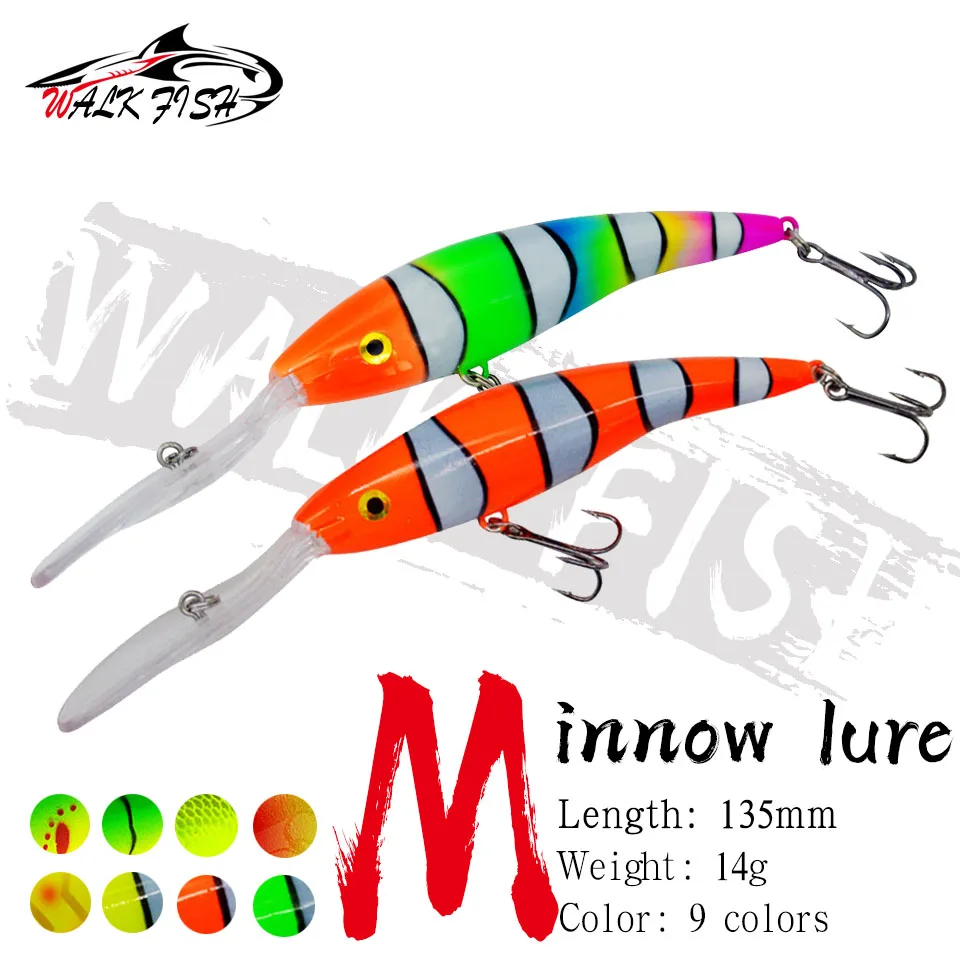Walk Fish Wobbler superficie 13,5 cm 14g lubina - imagen 4