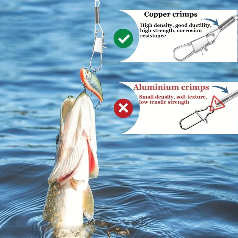 Aparejo de acero inoxidable azul en contexto de pesca
