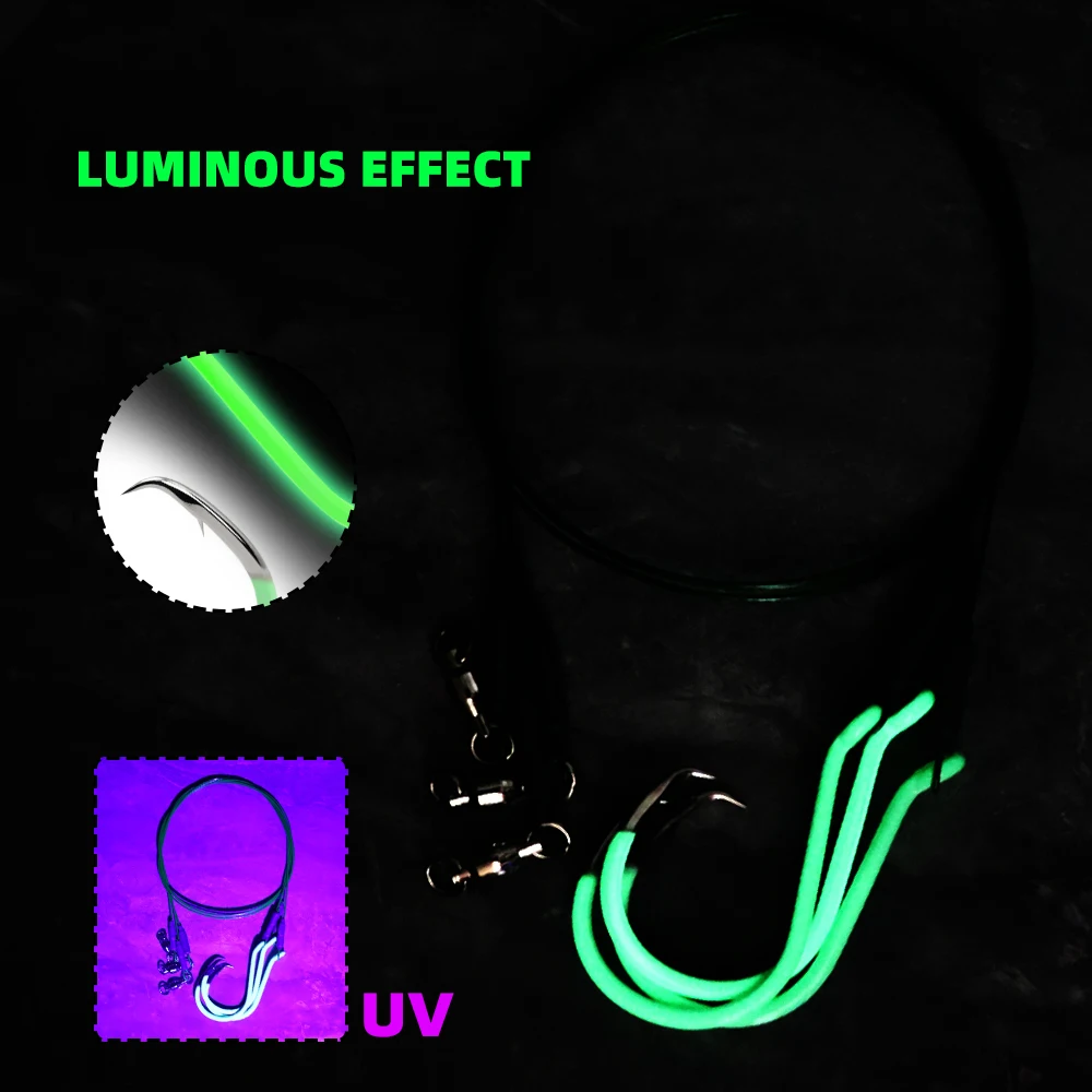 Anzuelos luminosos acero inoxidable ZYZHE – agua dulce y salada - imagen 2