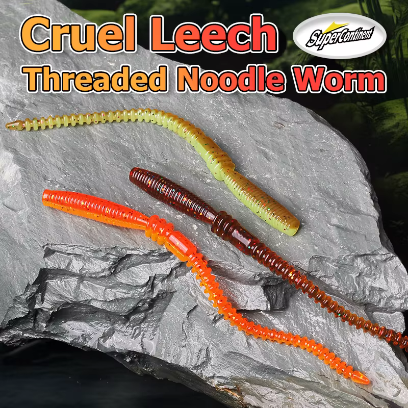 Señuelo de vinilo lubina Cruel Leech UV LURKER SUPERCONTINENT - imagen 4
