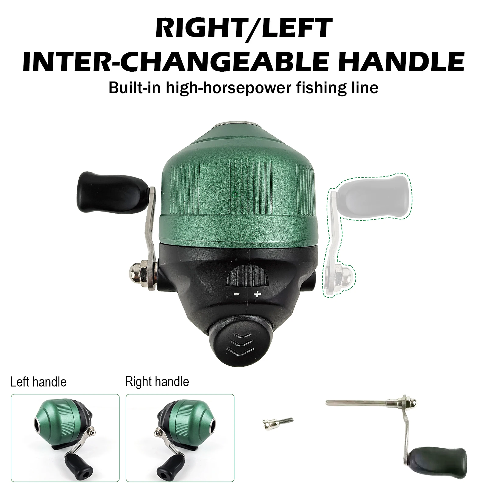 FREE FISHER Carrete Spincast con freno para agua dulce y salada - imagen 3