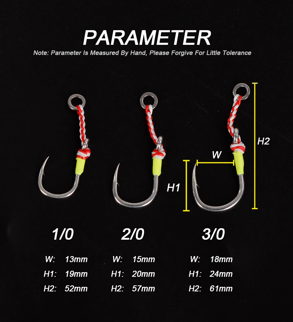 Anzuelos Jig Head con púas TOLU NUEVO de acero carbono