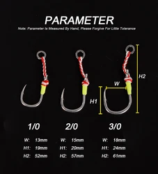 Anzuelos Jig Head con púas TOLU NUEVO de acero carbono