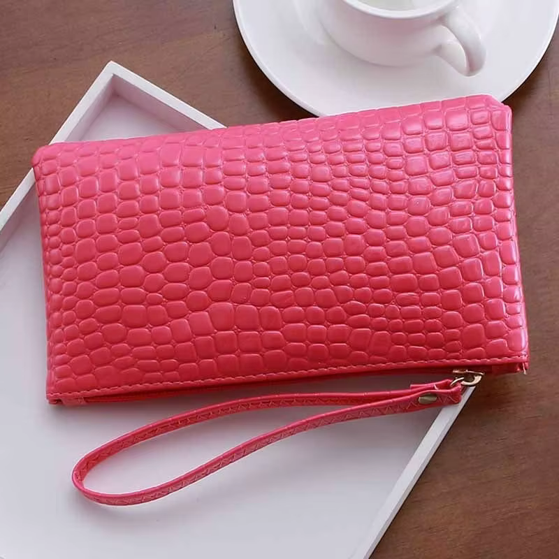 Billetera Cocodrilo Zero Lady – Piel genuina diseño coreano - imagen 3