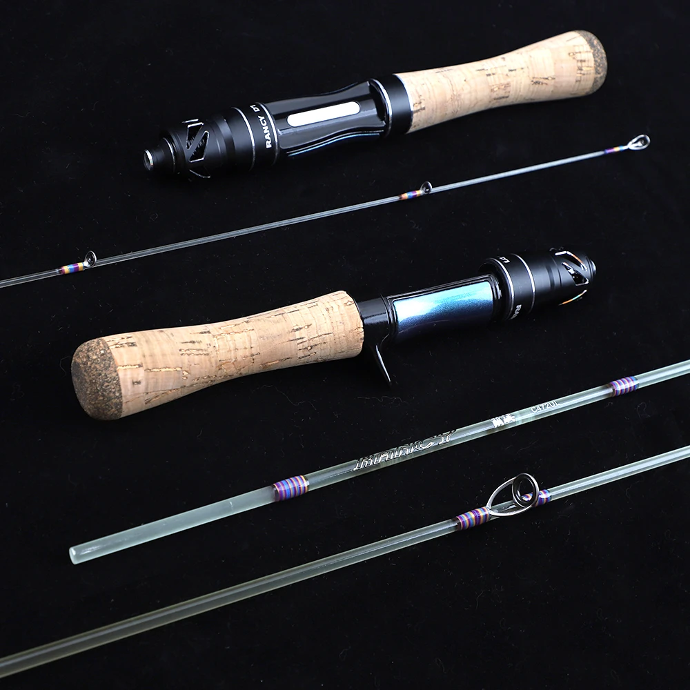 Caña ultraligera Fishingfans en fibra de vidrio con punta sólida Fuji - imagen 5