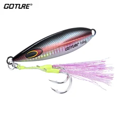 Goture Jigs de caída lenta – Cuchara metálica plana para agua salada
