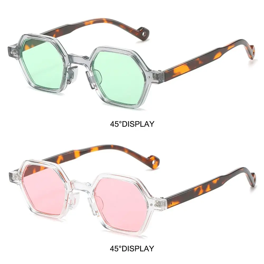 Gafas de sol poligonales cuadradas UV400 vintage con lentes oceánicas - imagen 5