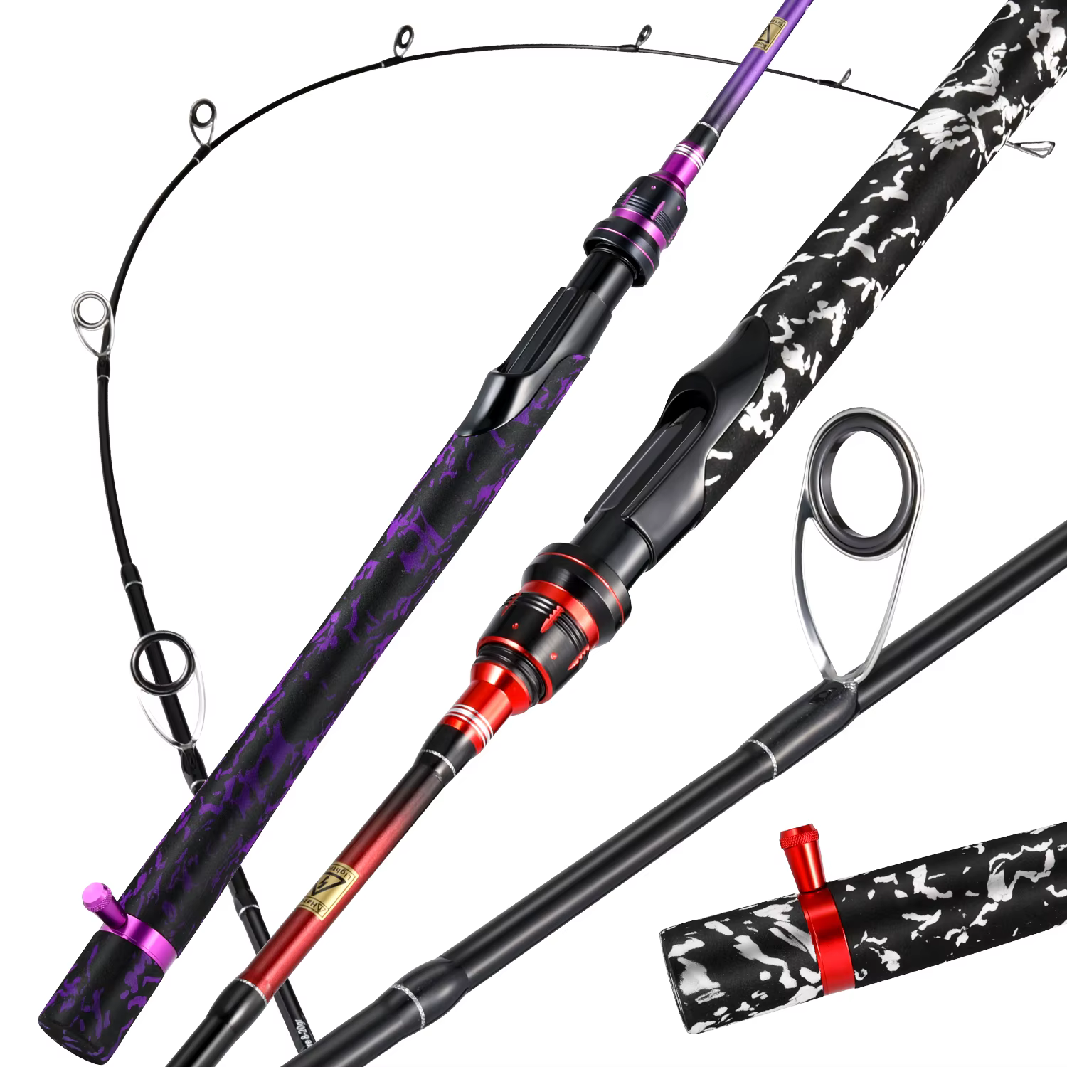 Caña spinning Sougayilang 24T carbono MH con punta sólida