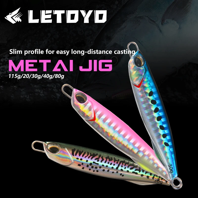 LETOYO Señuelo metálico luminoso para pesca en orilla y barco - imagen 4