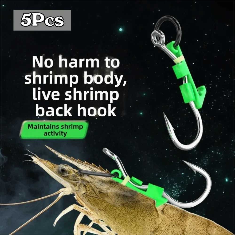 Anzuelos luminosos para camarón vivo de acero inoxidable – púas - imagen 4