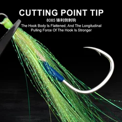 Anzuelos OBSESSION HK029 para jigging – Alambre UV brillante