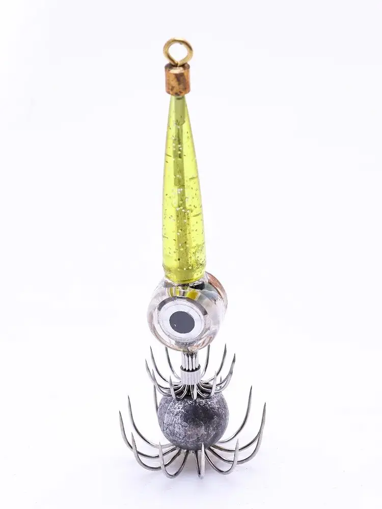 Anzuelo calamar con luz LED nueva para pesca en agua salada - imagen 3