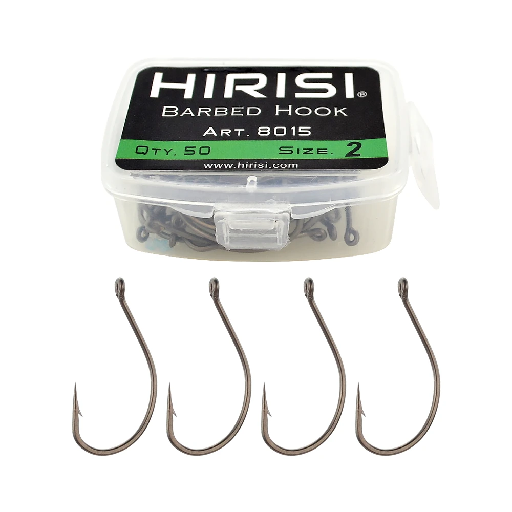 Hirisi 8015 anzuelos con recubrimiento PTFE, ojo, afilados - imagen 5