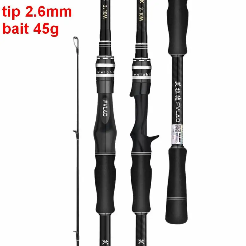 Caña telescópica carbono ZZ276 – Regulable de 1,98 a 2,4m